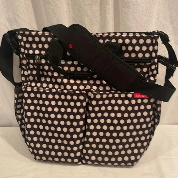 Skip Hop Accessories Skip Hop Duo Blackwhitered Diaper Bag